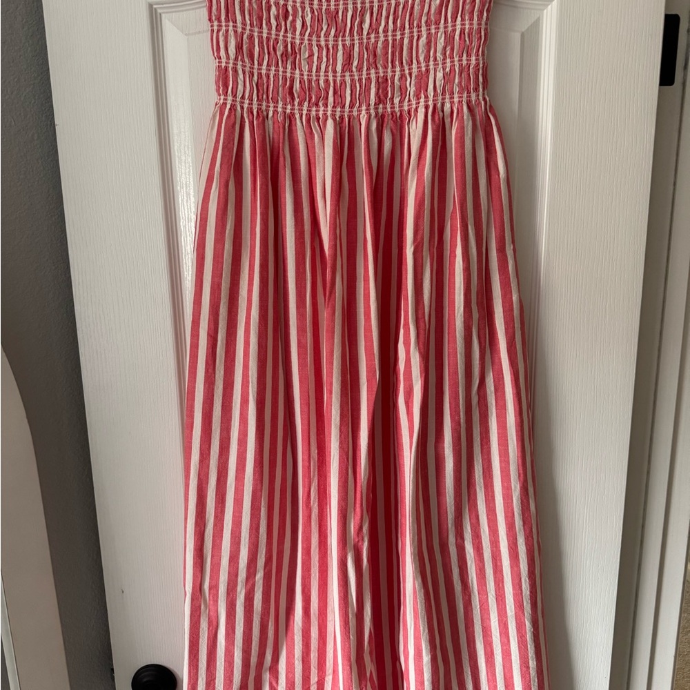 Universal Thread Pink and White Striped Top